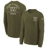 Youth 2025 Salute to Service Sideline Long Sleeve T-Shirt - Washington Commanders T-shirts