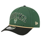 New Era Milwaukee Bucks Bold Arch COOLERA 9FORTY A-Frame M-Crown Adjustable Hat
