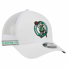 New Era Boston Celtics Featherweight Team Tape 9FORTY M-Crown A-Frame Adjustable Hat
