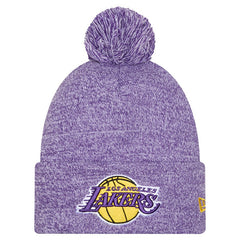New Era Los Angeles Lakers Marled Cuffed Knit Hat with Pom