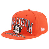 NHL Anaheim Ducks New Era Oversized Vintage Arch 59Fifty Fitted Hat