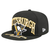 NHL Pittsburgh Penguins New Era Oversized Vintage Arch 59Fifty Fitted Hat