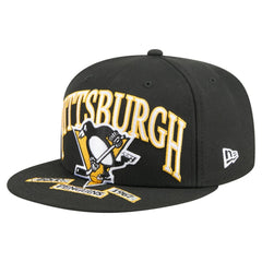 NHL Pittsburgh Penguins New Era Oversized Vintage Arch 59Fifty Fitted Hat