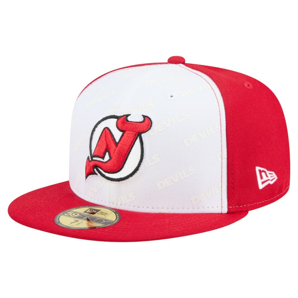 NHL New Jersey Devils New Era Repeat Two-Tone 59FIFTY Fitted Hat