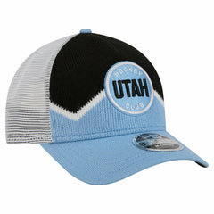NHL Utah Mammoth New Era Hockey Sock 9FORTY A-Frame M-Crown Adjustable Trucker Hat