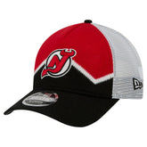 NHL New Jersey Devils New Era Hockey Sock 9FORTY A-Frame M-Crown Adjustable Trucker Hat