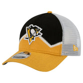 NHL Pittsburgh Penguins New Era Hockey Sock 9FORTY A-Frame M-Crown Adjustable Trucker Hat