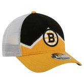 NHL Boston Bruins New Era Hockey Sock 9FORTY A-Frame M-Crown Adjustable Trucker Hat