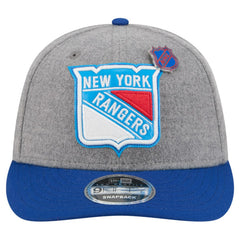 NHL New York Rangers New Era Wool Pin Low Profile 9FIFTY Snapback Hat