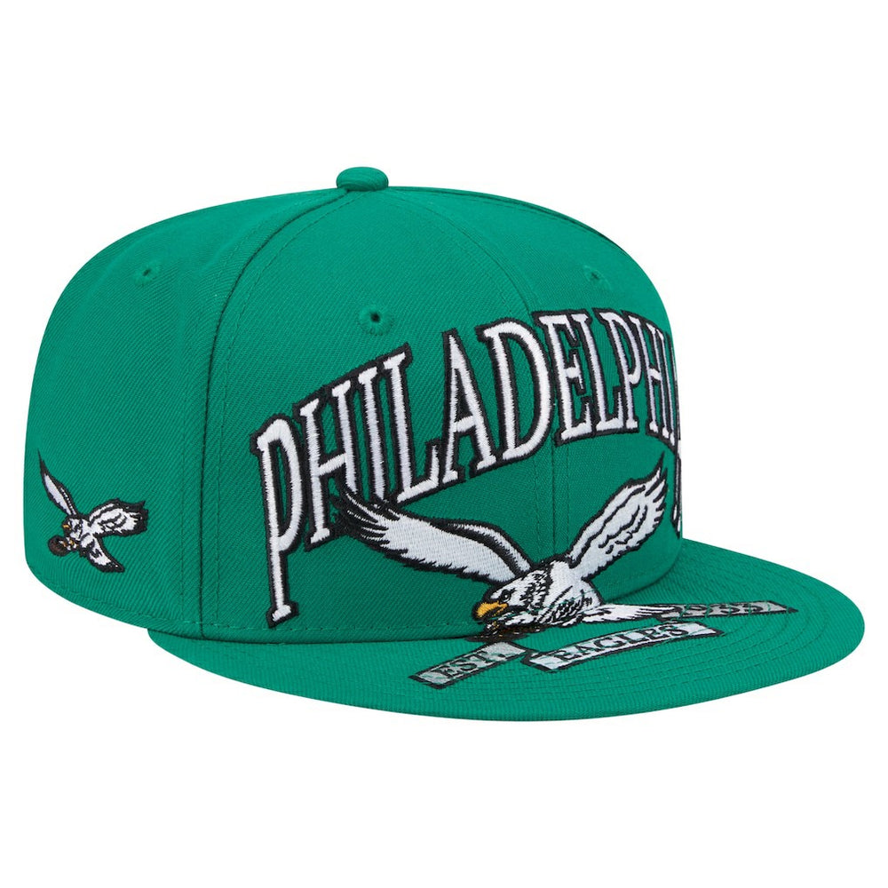 Throwback Oversized 59FIFTY Fitted Hat - Philadelphia Eagles Hats