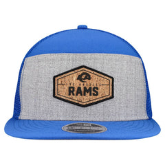 Cork Split Panel 9FIFTY Trucker Snapback Hat - Los Angeles Rams Hats