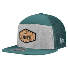 Cork Split Panel 9FIFTY Trucker Snapback Hat - Philadelphia Eagles Hats