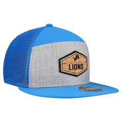 Cork Split Panel 9FIFTY Trucker Snapback Hat - Detroit Lions Hats