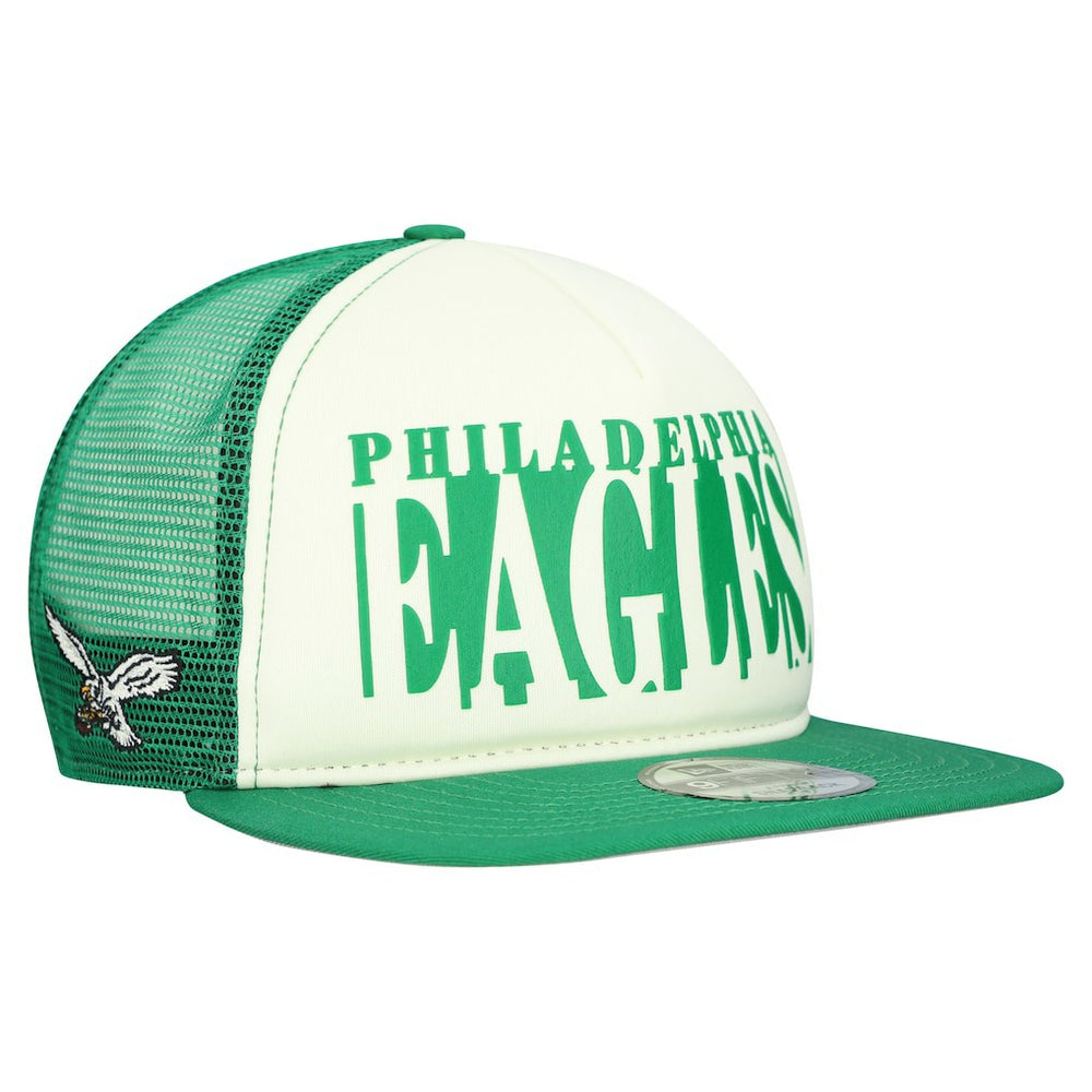 Throwback Cutout A-Frame 9FIFTY Snapback Hat - Philadelphia Eagles Hats