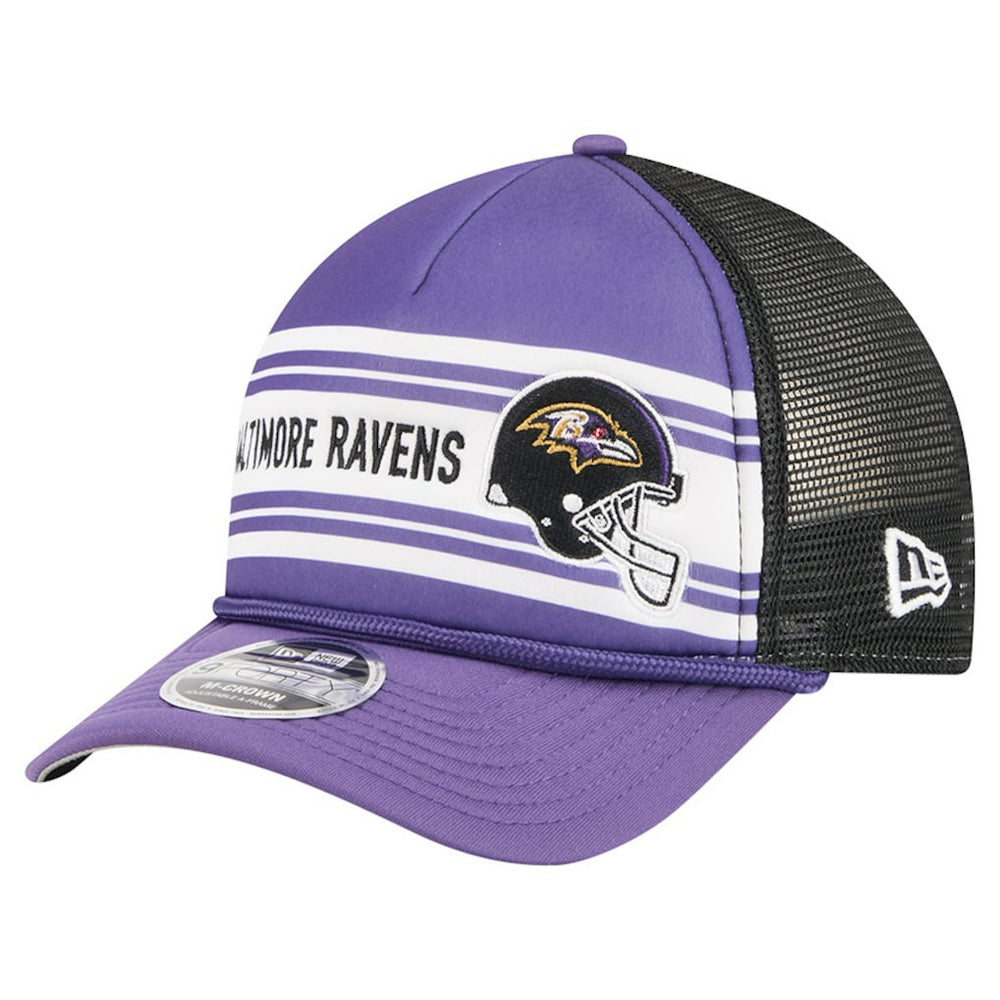 Linear A-Frame 9FORTY Adjustable Hat - Baltimore Ravens Hats