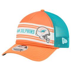 Linear A-Frame 9FORTY Adjustable Hat - Miami Dolphins Hats