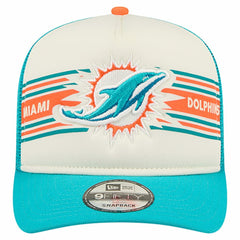 Banner A-Frame 9FIFTY Trucker Snapback Hat - Miami Dolphins Hats