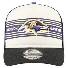 Banner A-Frame 9FIFTY Trucker Snapback Hat - Baltimore Ravens Hats