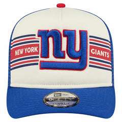 Youth Banner 9FIFTY A-Frame Adjustable Trucker Hat - New York Giants Hats