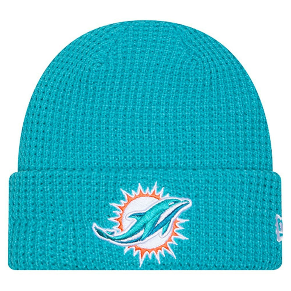 Youth Waffle Cuffed Knit Hat - Miami Dolphins Hats