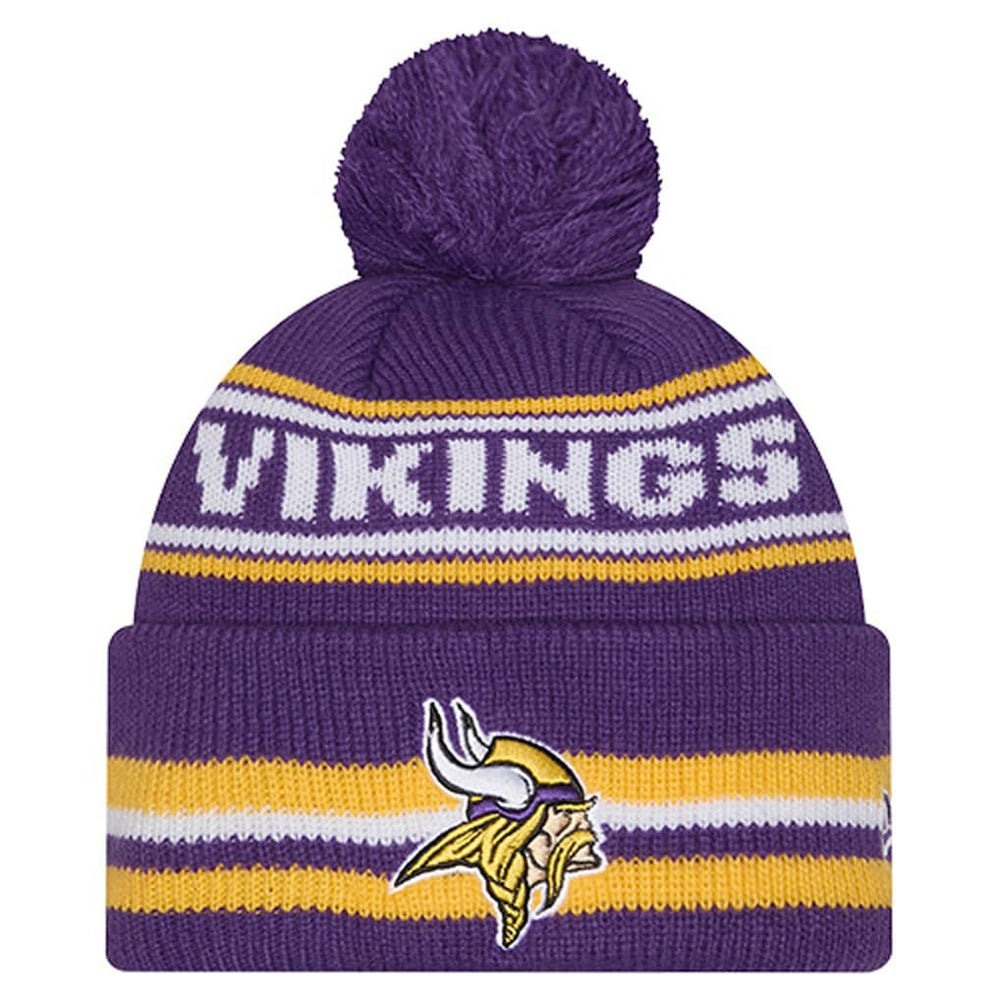 Youth Classic Cuffed Knit Hat with Pom - Minnesota Vikings Hats