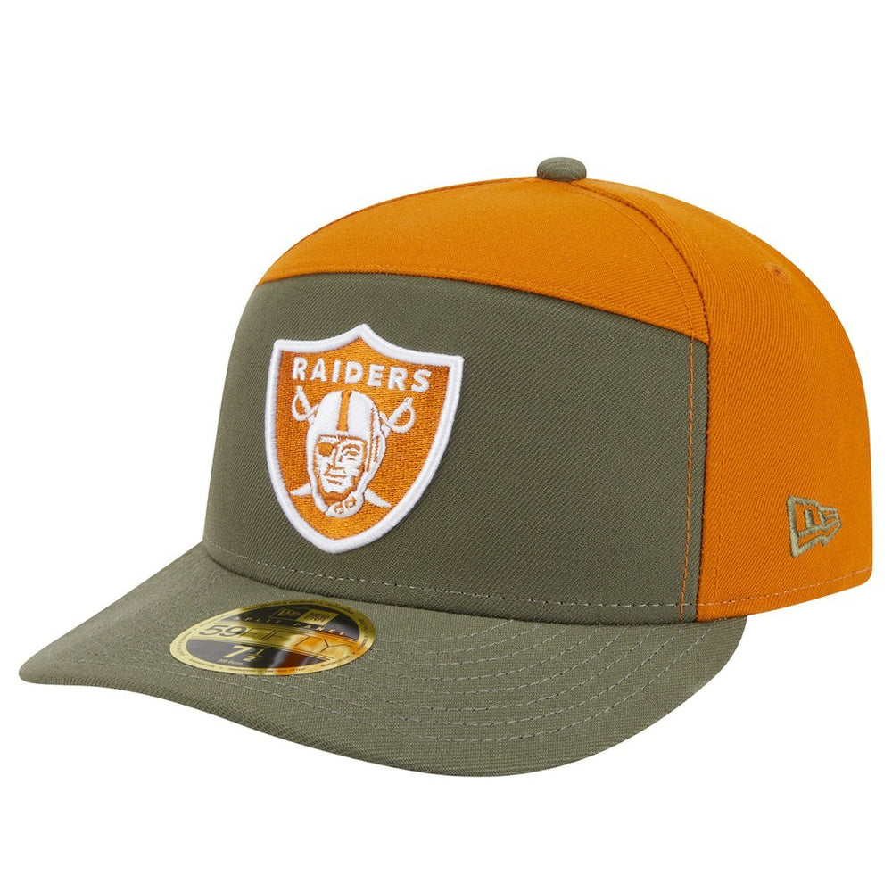 Two-Tone Color Pack Split Panel 59FIFTY Fitted Hat - Las Vegas Raiders Hats