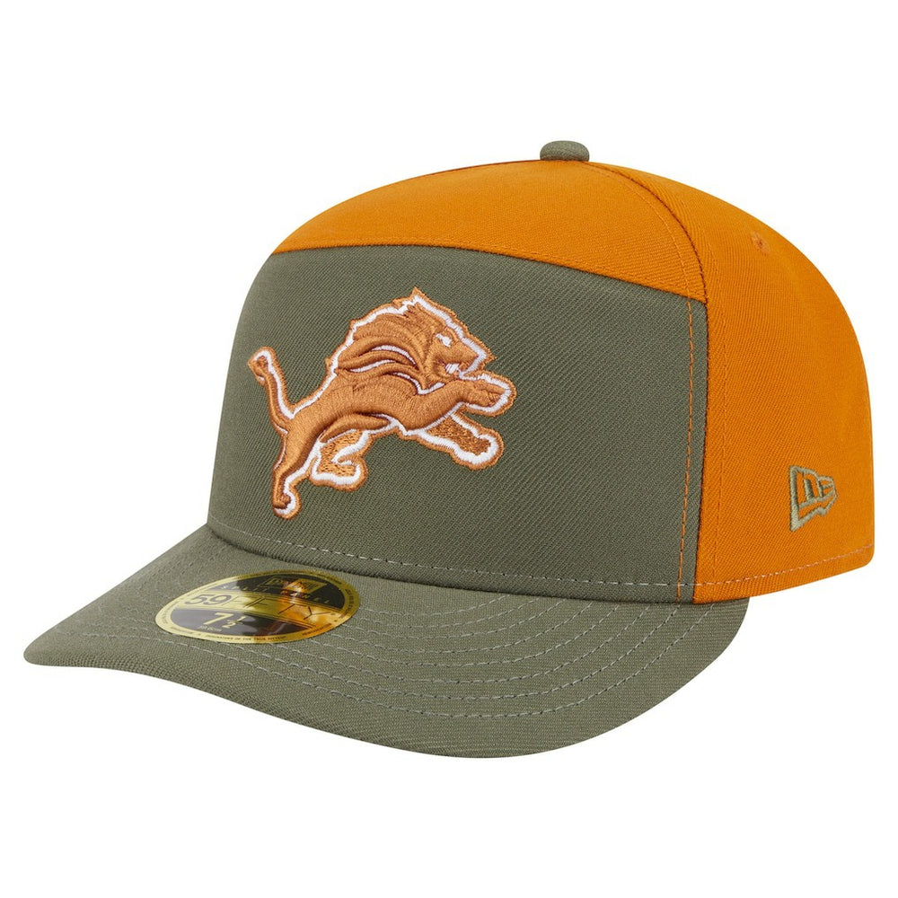 Two-Tone Color Pack Split Panel 59FIFTY Fitted Hat - Detroit Lions Hats
