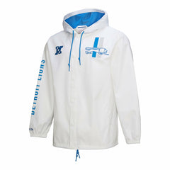 Vintage Logo Coaches Full-Snap Hoodie Jacket - Detroit Lions Hoodies