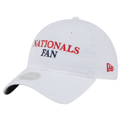 White Washington Nationals New Era Women's Team Fan 9TWENTY Adjustable Hat