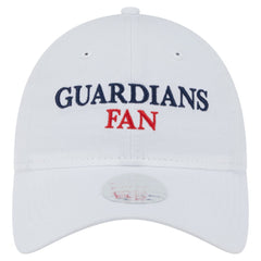 White Cleveland Guardians New Era Women's Team Fan 9TWENTY Adjustable Hat
