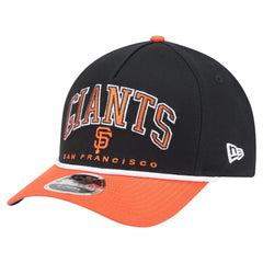 Black/Orange San Francisco Giants New Era Arch 9FORTY A-Frame M-Crown Adjustable Hat