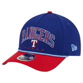 Royal/Red Texas Rangers New Era Arch 9FORTY A-Frame M-Crown Adjustable Hat