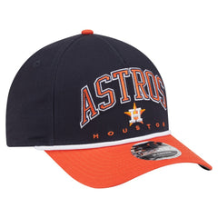 Navy/Orange Houston Astros New Era Arch 9FORTY A-Frame M-Crown Adjustable Hat