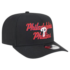 Black Philadelphia Phillies New Era Chainstitch 9FIFTY A-Frame Snapback Hat