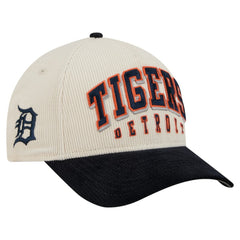 Cream/Navy Detroit Tigers New Era Sided Corduroy 9FORTY A-Frame Adjustable Hat