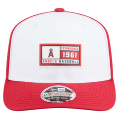 White/Red Los Angeles Angels New Era Established Patch 9SEVENTY Adjustable Hat