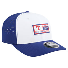 White/Royal Texas Rangers New Era Established Patch 9SEVENTY Adjustable Hat