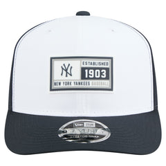 White/Navy New York Yankees New Era Established Patch 9SEVENTY Adjustable Hat
