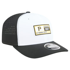 White/Black Pittsburgh Pirates New Era Established Patch 9SEVENTY Adjustable Hat