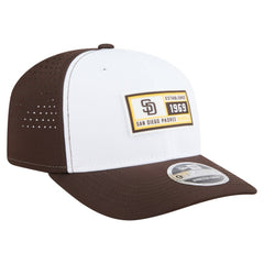 White/Brown San Diego Padres New Era Established Patch 9SEVENTY Adjustable Hat