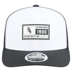 White/Black Chicago White Sox New Era Established Patch 9SEVENTY Adjustable Hat