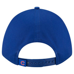 Royal Chicago Cubs New Era Women's Metallic A-Frame 9FORTY Adjustable Hat