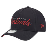 Navy St. Louis Cardinals New Era Women's Metallic A-Frame 9FORTY Adjustable Hat