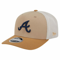 Stone Atlanta Braves New Era 9SEVENTY Trucker Adjustable Hat
