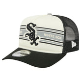 Cream/Black Chicago White Sox New Era Banner A-Frame 9FIFTY Trucker Snapback Hat