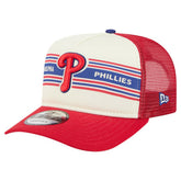 Cream/Red Philadelphia Phillies New Era Banner A-Frame 9FIFTY Trucker Snapback Hat