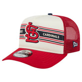 Cream/Red St. Louis Cardinals New Era Banner A-Frame 9FIFTY Trucker Snapback Hat