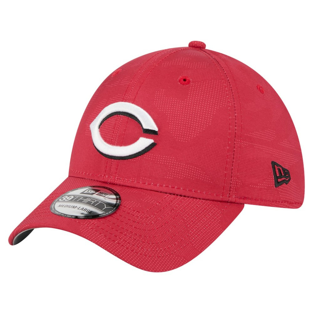 Red Cincinnati Reds New Era Tonal Camo 39THIRTY Flex Hat
