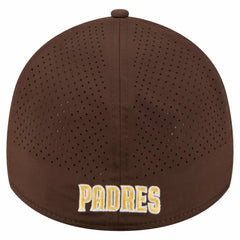 Brown San Diego Padres New Era 39THIRTY A-Frame Perforated Flex Hat