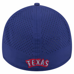 Royal Texas Rangers New Era 39THIRTY A-Frame Perforated Flex Hat